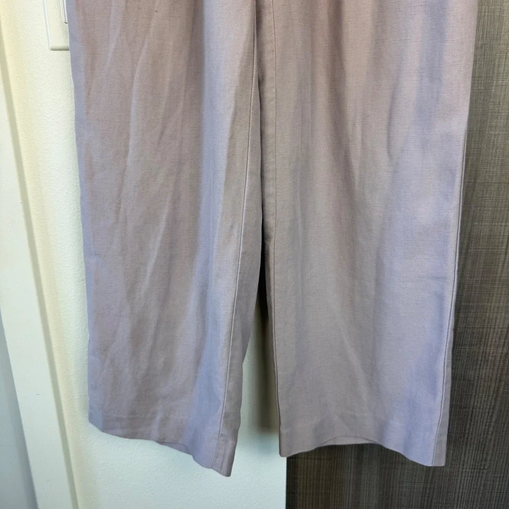 Aritzia Wilfred The Effortless Pants Linen Blend Trouser Cloudy Lilac Size 8